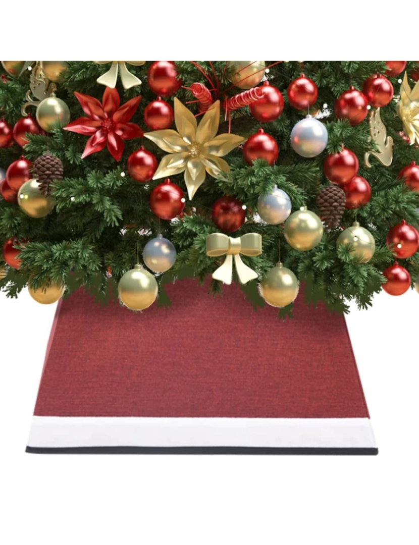 Vidaxl - vidaXL Saia para árvore de Natal 48x48x25 cm vermelho e branco