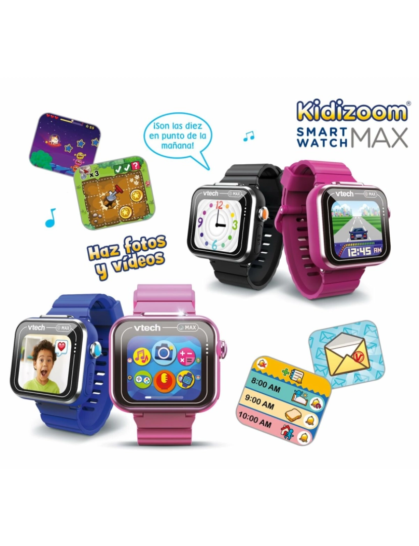 imagem de Relógio para bebês Vtech Kidizoom Smartwatch Max 256 MB Interativo Azul2