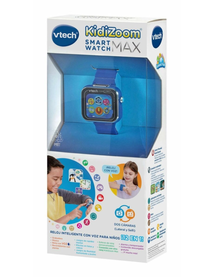 imagem de Relógio para bebês Vtech Kidizoom Smartwatch Max 256 MB Interativo Azul4