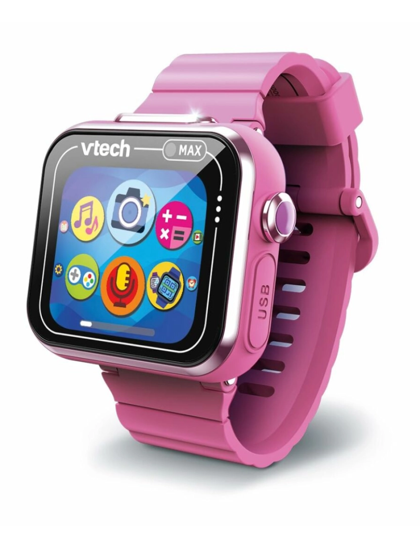 Vtech - Relógio para bebês Vtech Kidizoom Smartwatch Max 256 MB Interativo Cor de Rosa