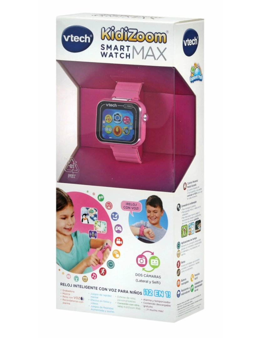 imagem de Relógio para bebês Vtech Kidizoom Smartwatch Max 256 MB Interativo Cor de Rosa4