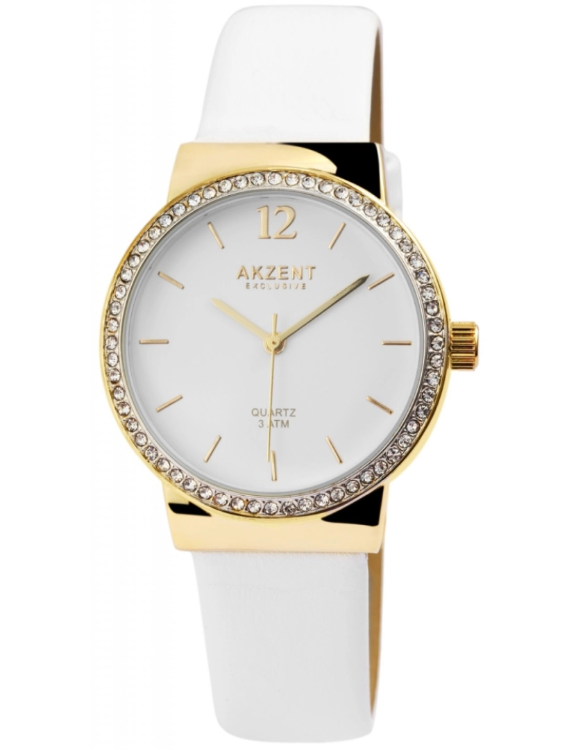 Akzent - Relógio Akzent Exclusive Mulher com Bracelete em Pele Sintética