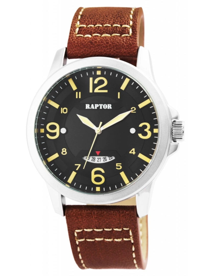 Raptor - Relógio Raptor Carp Homem com Bracelete em Pele Genuína