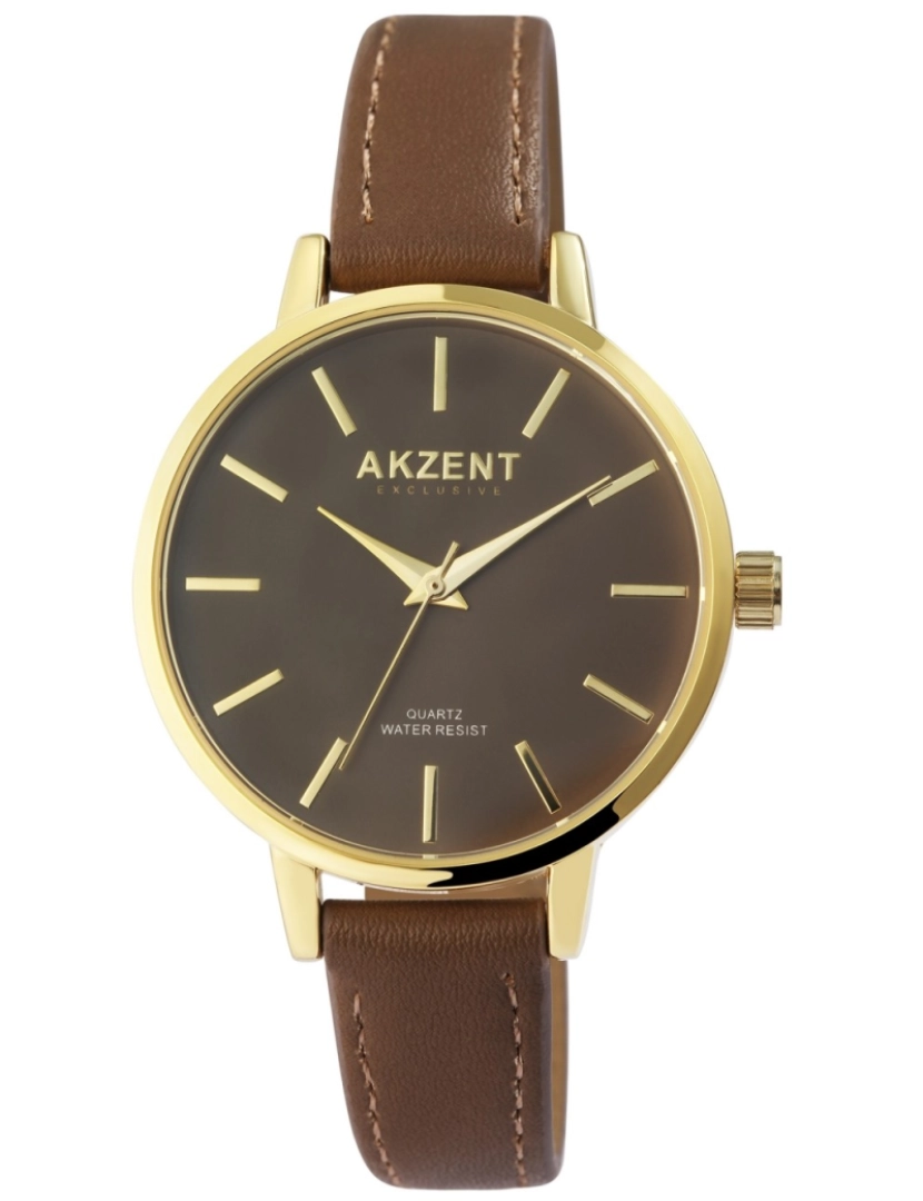 Akzent - Relógio Akzent Exclusive Mulher com Bracelete em Pele Sintética - 0247