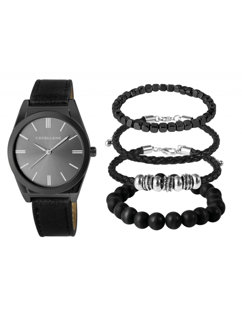 imagem de Excellanc Conjunto Homem Relógio + Pulseiras4