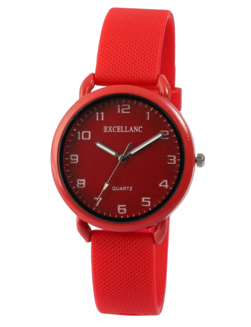 Excellanc - Relógio Excellanc Mulher com Bracelete em Silicone Vermelho - 0007