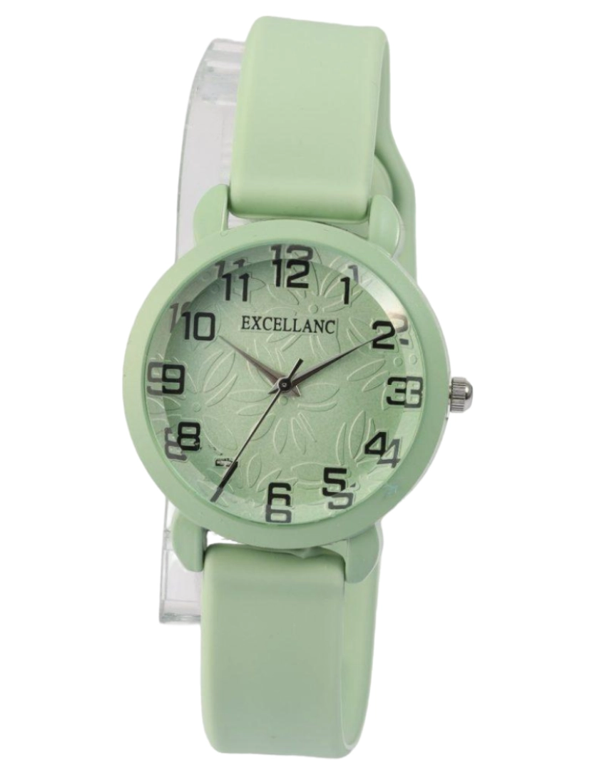 Excellanc - Relógio Excellanc Mulher com Bracelete em Silicone Verde Claro - 0011