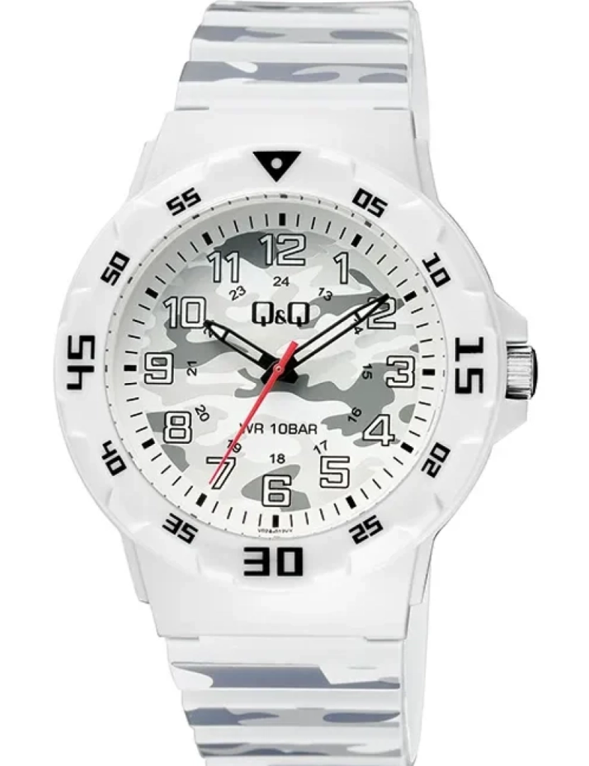 Q&Q - RelógioQ&Q by CITIZEN Homem Bracelete em Silicone Camuflado V02A-012VY