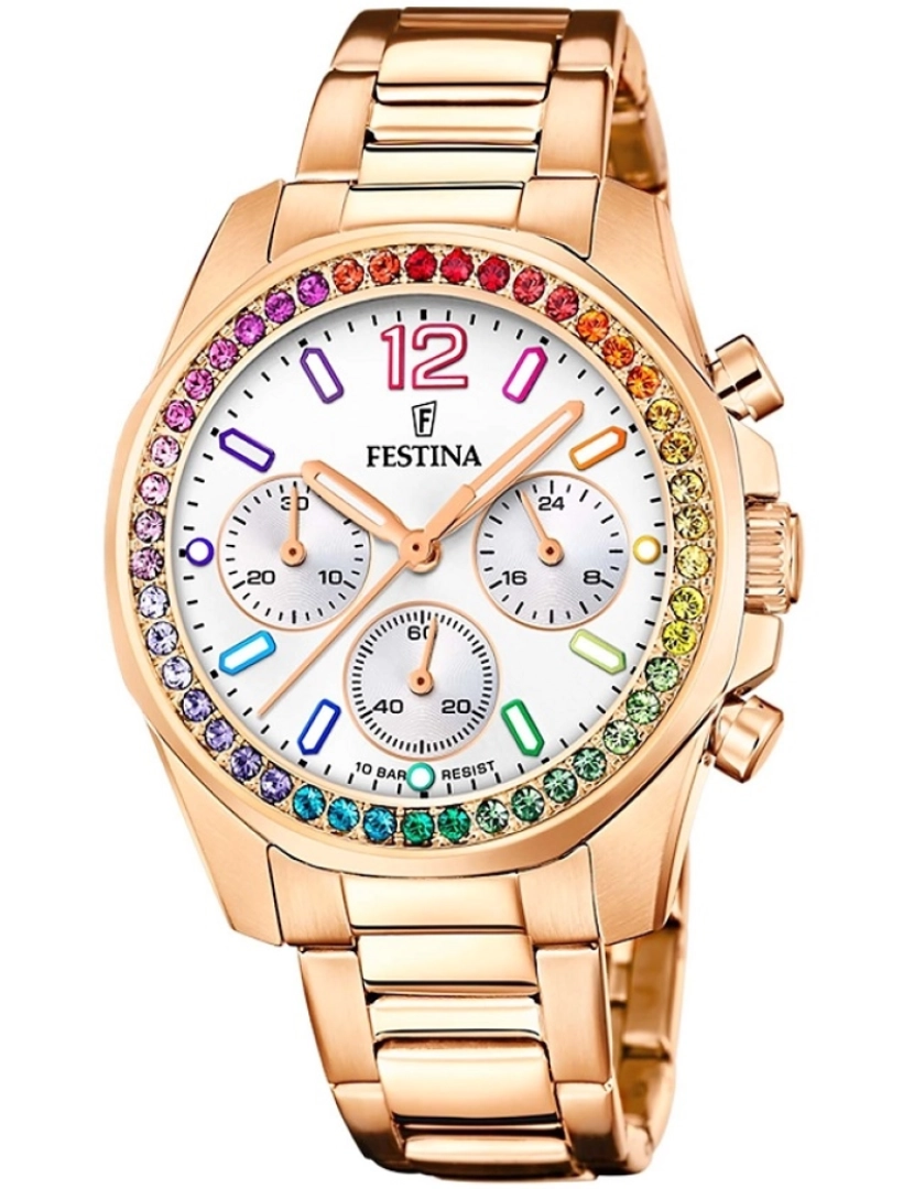 Festina  - Relógio Festina Boyfriend Rainbow Chrono F20639/2