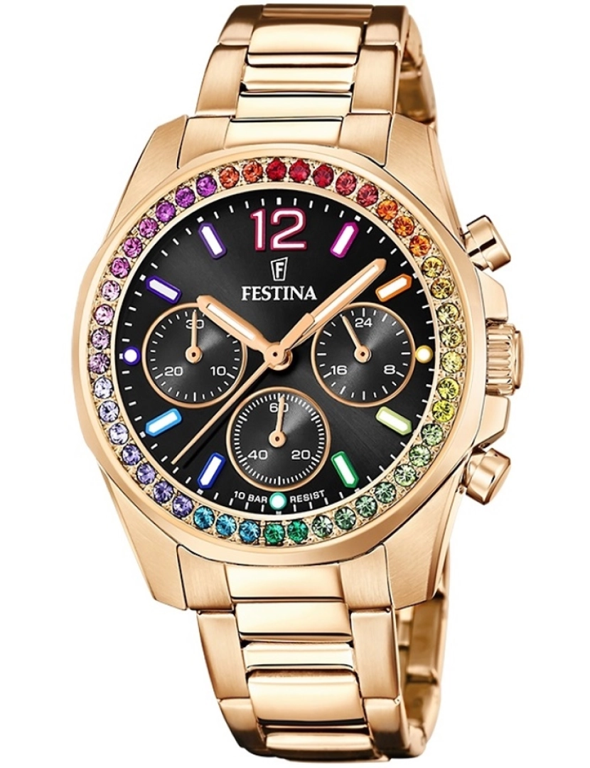 Festina  - Relógio Festina Boyfriend Rainbow Chrono F20639/3