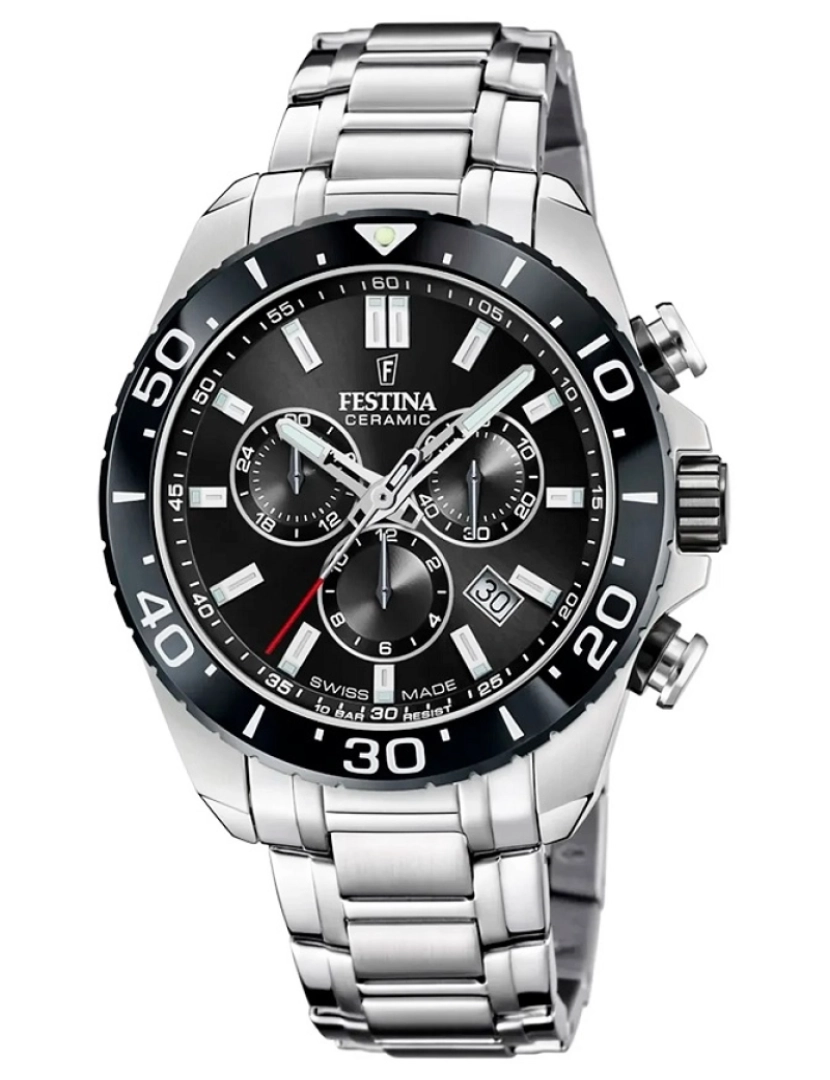 Festina  - Relógio Festina Swiss Made Ceramic Chrono F20042/4