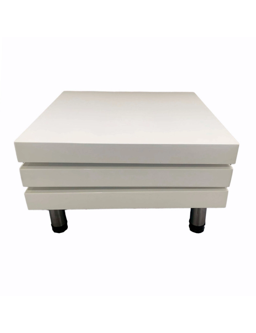 Presentes Miguel - Mesa de centro Move Tripla Prateleira Branco