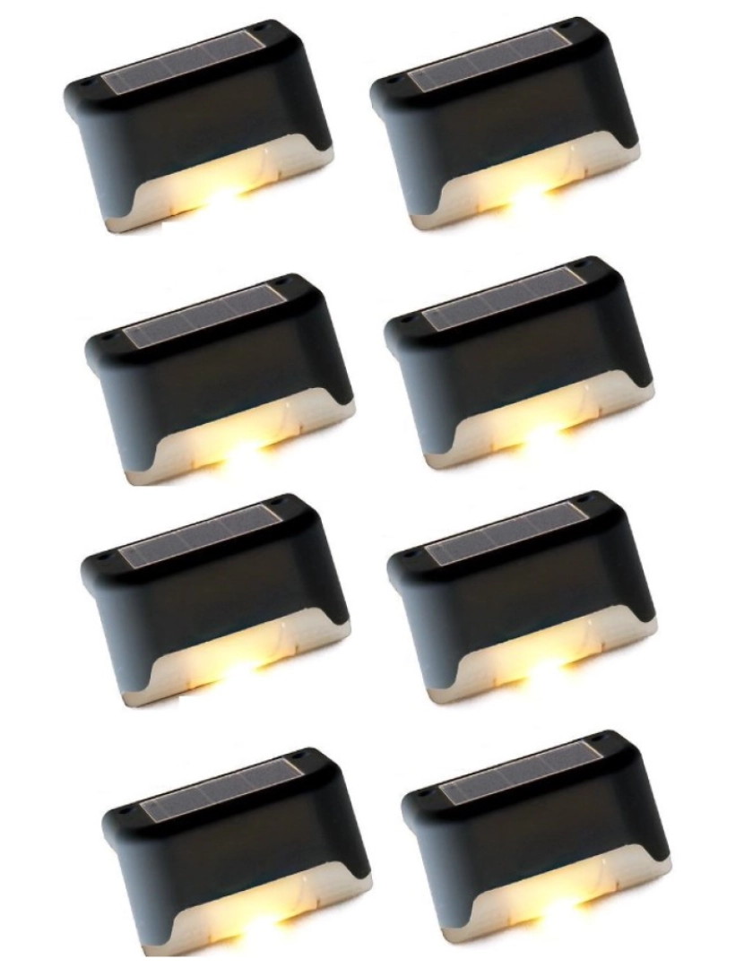 imagem de Iluminação movida a energia solar para escadas e corrimãos 4-Pack8