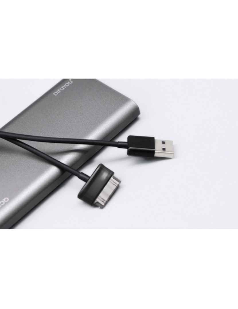 imagem de Cabo USB de 30 pinos / cabo de carregamento para sincronização de dados, compatível com Samsung P1000 / N8000 / N8010 Black 1 m6