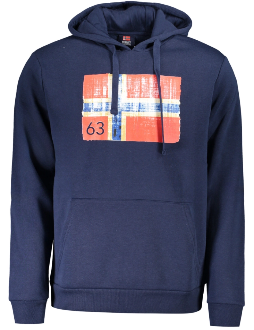 Norway 1963 - Sweatshirt c/ Capuz de Homem Azul