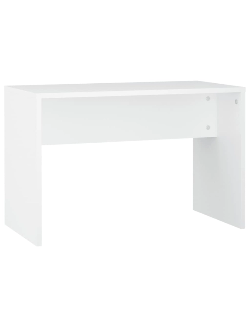 imagem de vidaXL Conjunto toucador c/ LEDs madeira processada branco10