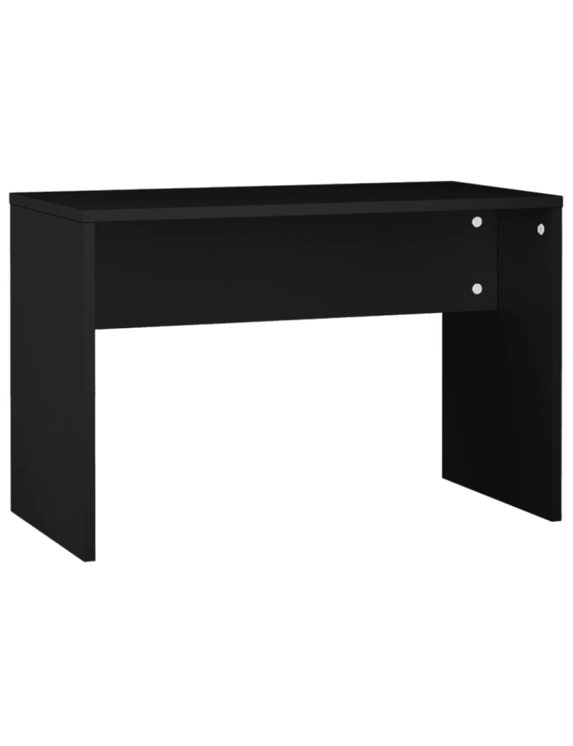 imagem de vidaXL Conjunto de toucador 74,5x40x141 cm preto8