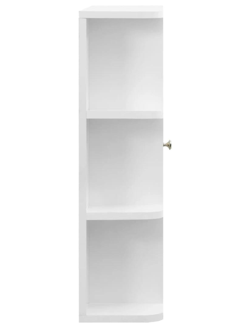 imagem de vidaXL Armário espelhado para casa de banho 66x17x63 cm MDF branco6