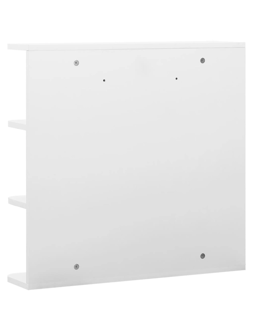 imagem de vidaXL Armário espelhado para casa de banho 66x17x63 cm MDF branco7