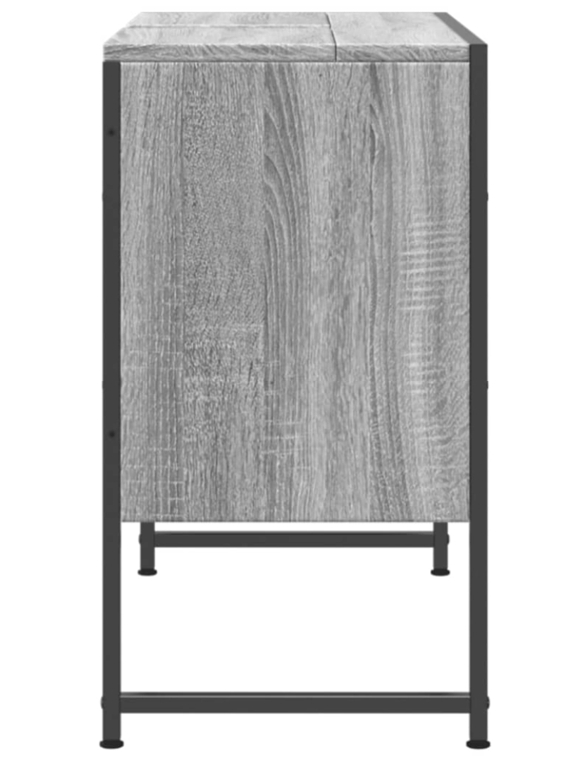 imagem de vidaXL Armário p/ lavatório WC 80x33x60 cm deriv.madeira cinza sonoma8