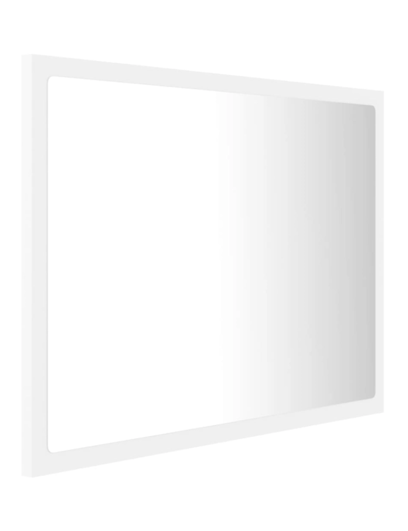 imagem de vidaXL Espelho de casa de banho com LED 60x8,5x37cm acrílico branco5