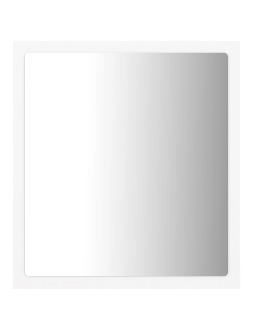 imagem de vidaXL Espelho de casa de banho com LED 40x8,5x37 cm acrílico branco4