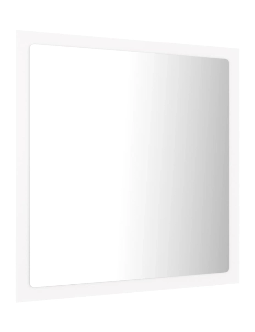 imagem de vidaXL Espelho de casa de banho com LED 40x8,5x37 cm acrílico branco8