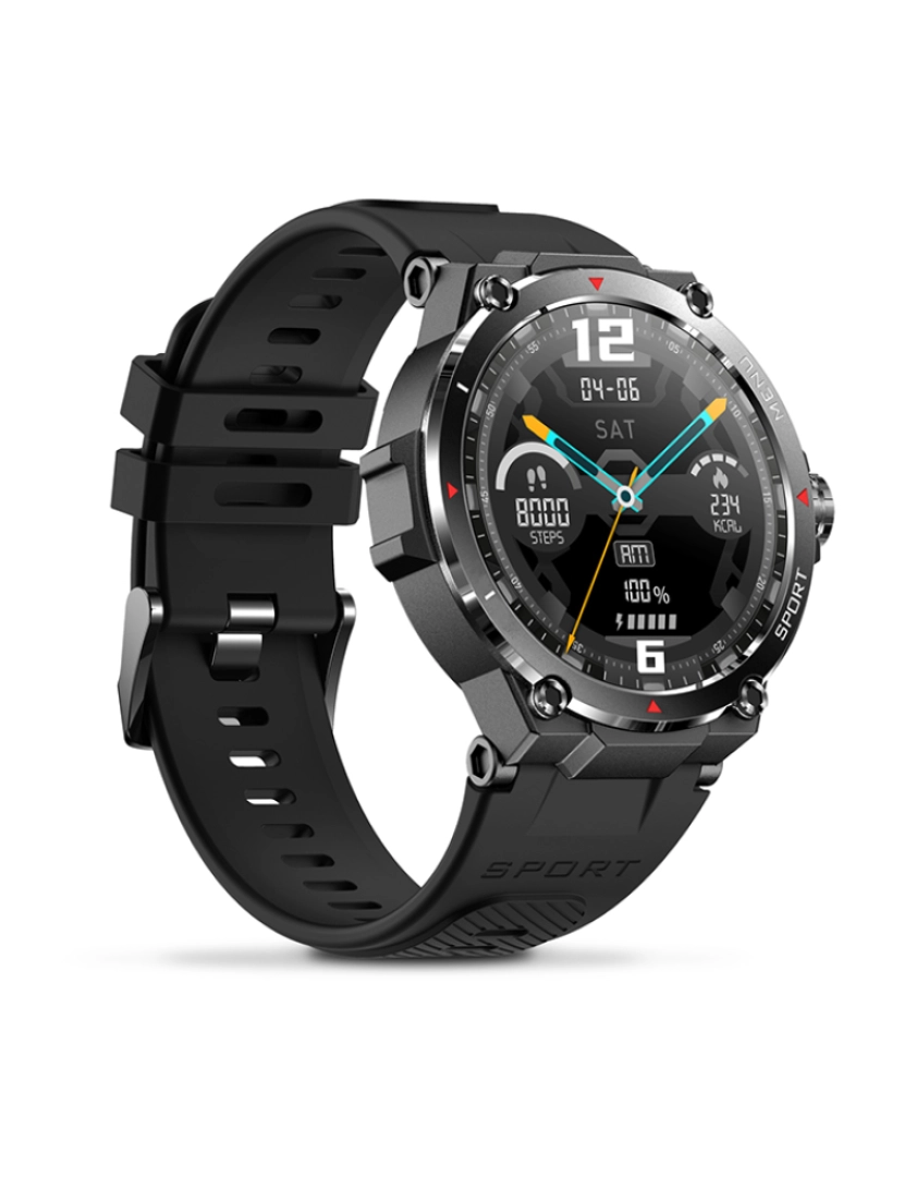 Veho - F-1S Sports smartwatch with GPS - Black