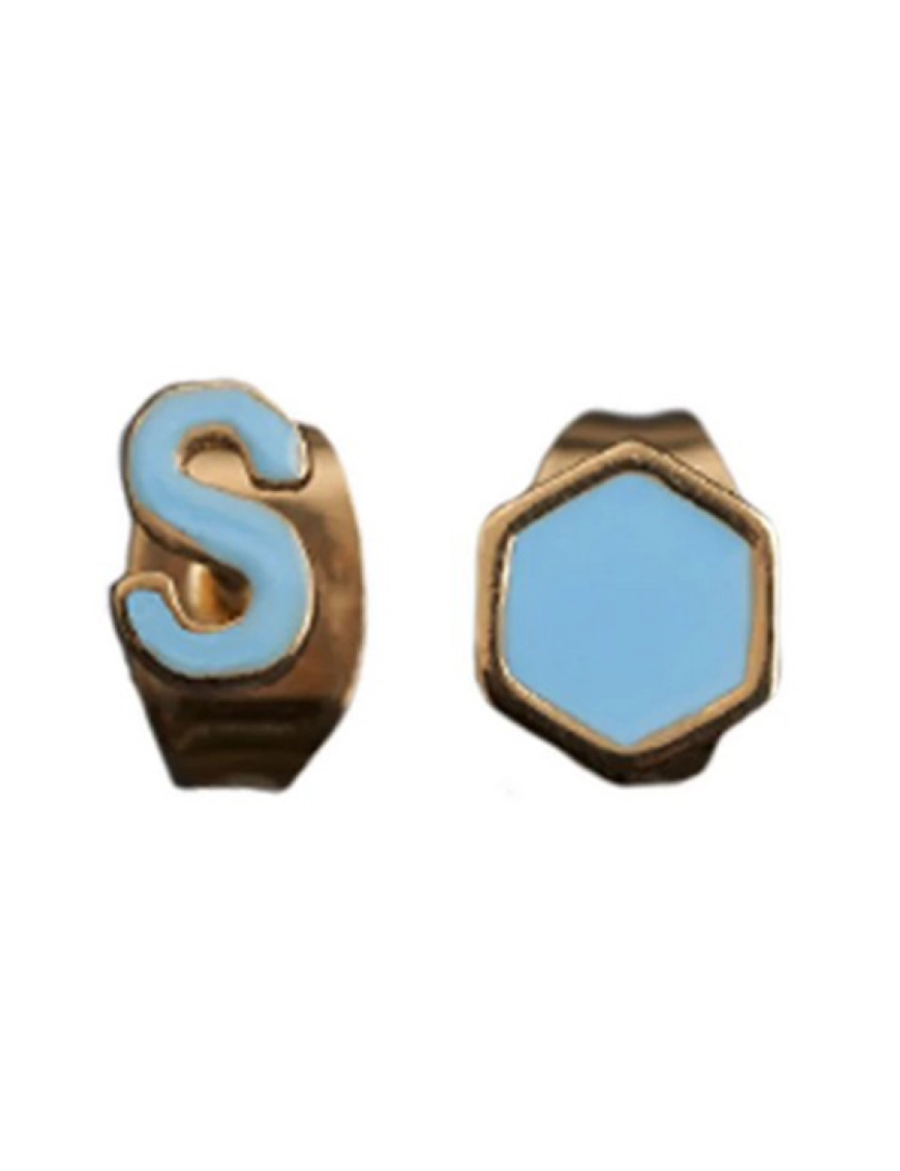 Superb - Brinco Dourado S Azul SUPERB mulher