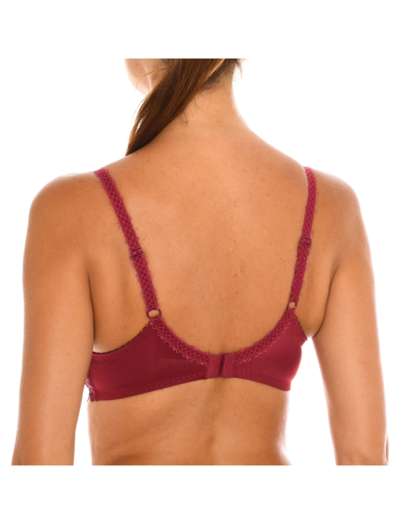 imagem de Soutien feminino com armação de renda não acolchoada 05832 para suporte natural do busto3