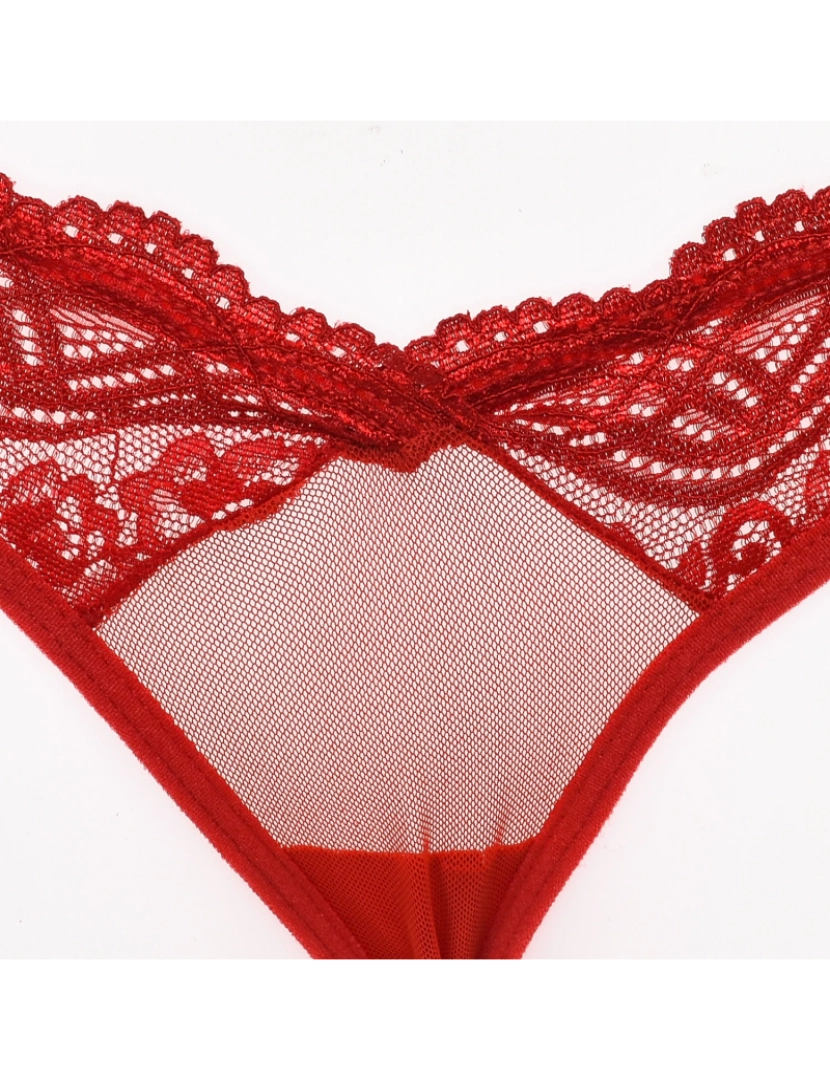 imagem de Tanga de lingerie ajustável com detalhe de renda para mulher 21684, tanga de natal, tanga feminina, tanga feminina2