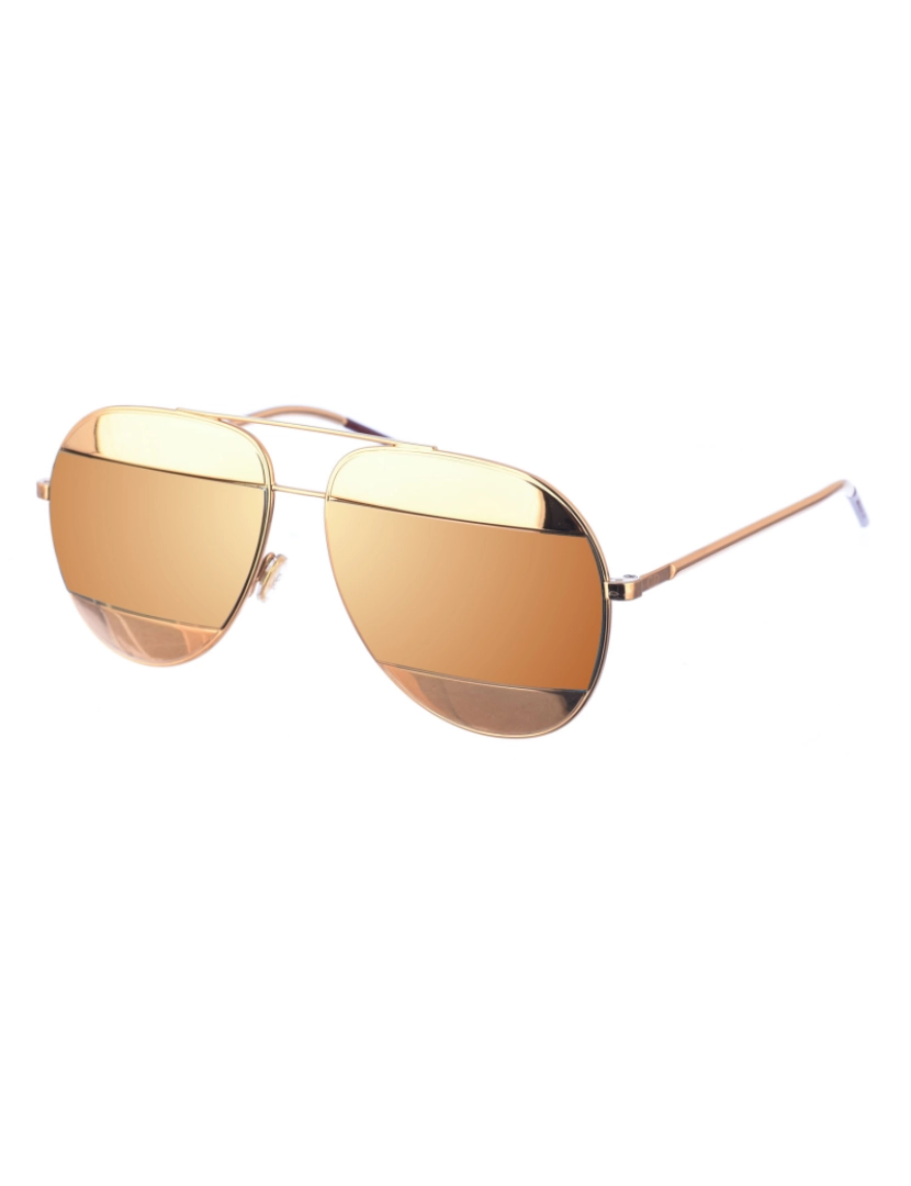 Dior Sunglasses - Óculos de sol femininos de metal em formato de aviador SPLIT1 DIOR