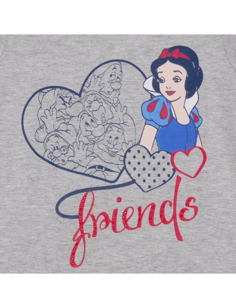 imagem de TShirt branca de neve com gola redonda e manga curta WD26121 menina2