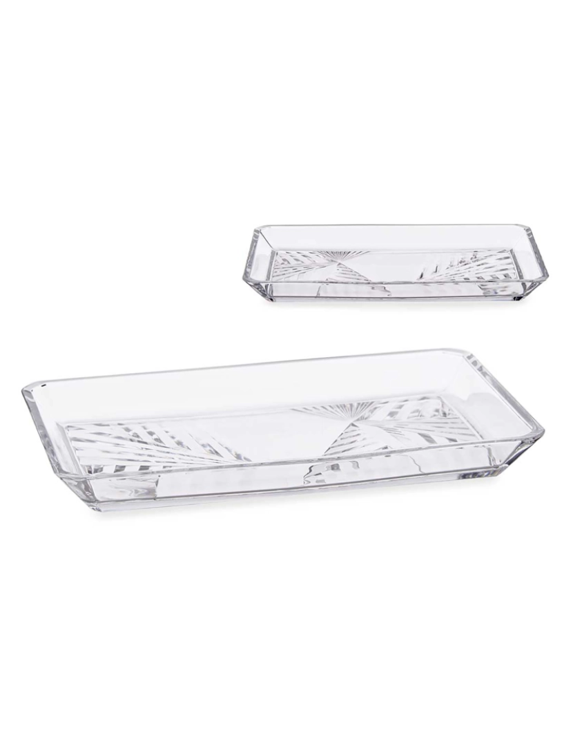 imagem de DAM Bandeja  Madlen 27x5x16,5 cm. 16,5x2,6x27,5 cm. Cor transparente1