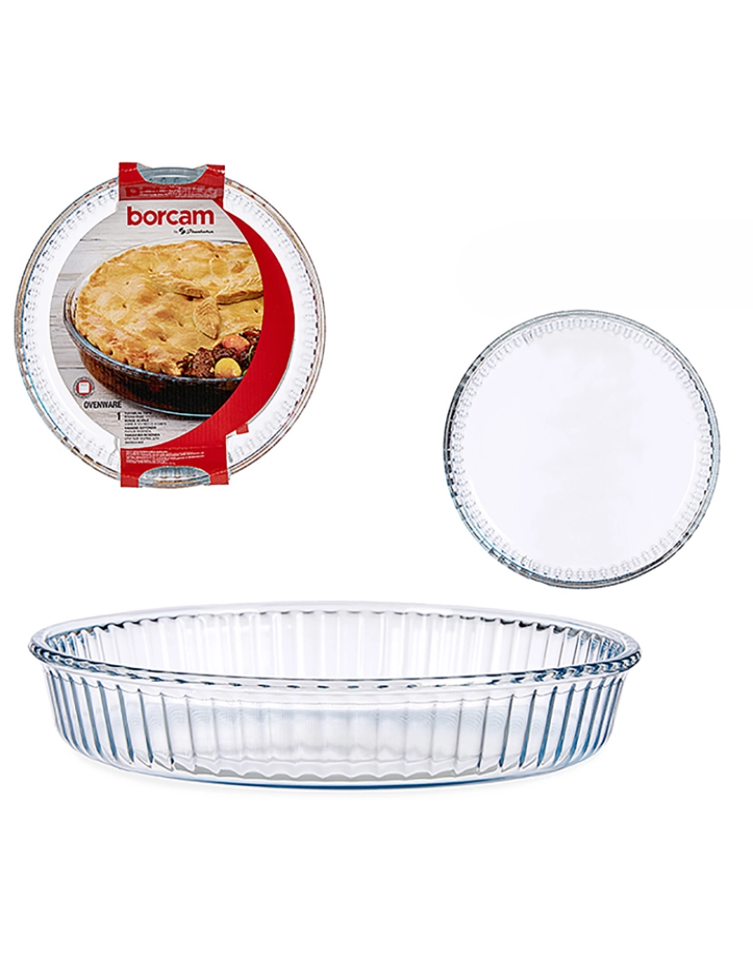 DAM - DAM Bandeja redonda  1720 ml. 26x4,5x26 cm. Cor transparente