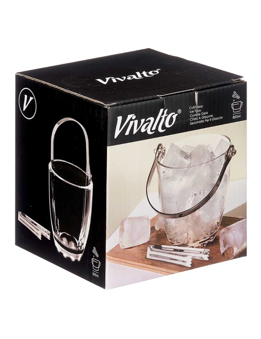 imagem de DAM  ICE BOWL 800ML COM CABO METAL CLIP 15x15x13 Cm. Cor transparente3