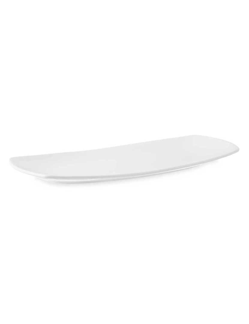 DAM - DAM BANDEJA DE PORCELANA  FORMA 41 CM 42x21x2 Cm. Cor branca