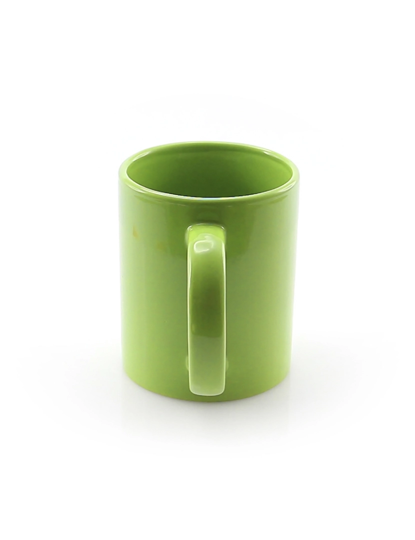 imagem de DAM Caneca de cerâmica  370 ml esmaltada brilhante 8,2x8,2x9,8 cm. Cor verde2