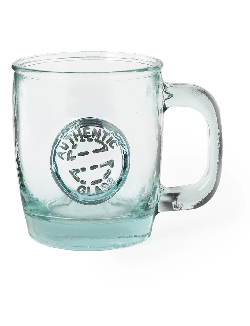 DAM - DAM Caneca de vidro reciclado  GRS 400 ml 8,8x8,8x10,2 cm. Cor transparente