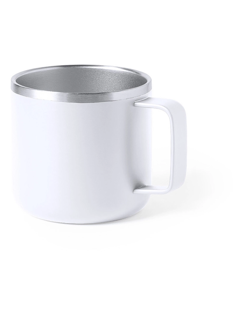 DAM - DAM Caneca térmica  350 ml dupla aprendizagem quente/frio 8,5x8,5x8 Cm. Cor branca