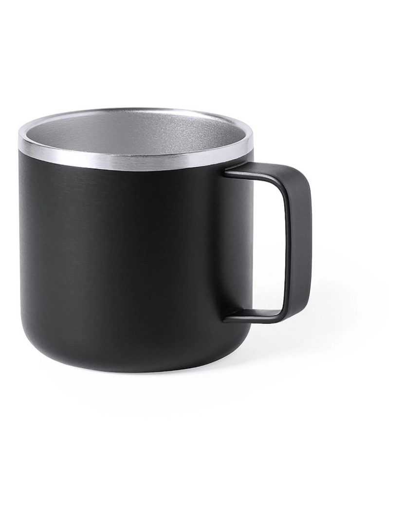 DAM - DAM Caneca térmica  350 ml dupla aprendizagem quente/frio 8,5x8,5x8 Cm. Cor preta