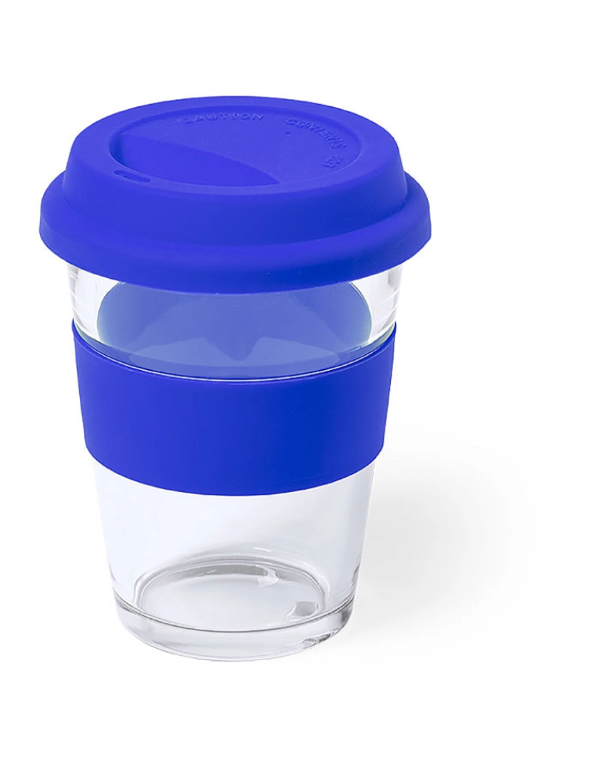 imagem de DAM Vidro  e vidro silicone 350 ml 9,5x9,5x12,4 Cm. Cor azul1