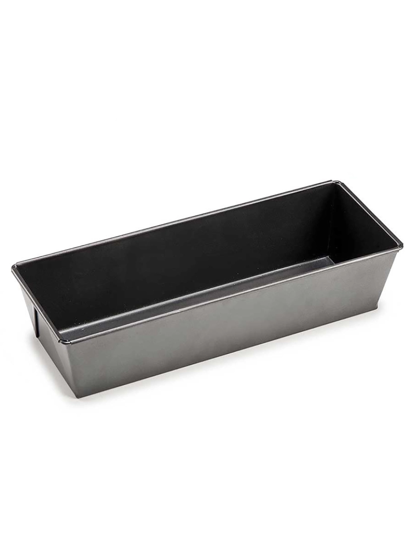 imagem de DAM MOLDE RETANGULAR METAL  31CM 11,5x31x7,7 Cm. Cor: Cinza Escuro1