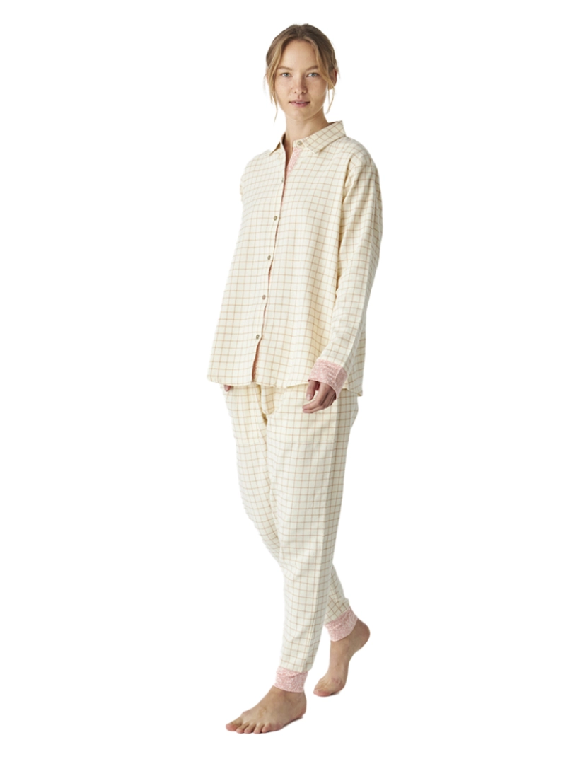 J And J Brothers - Pijama feminino de manga comprida JJB3