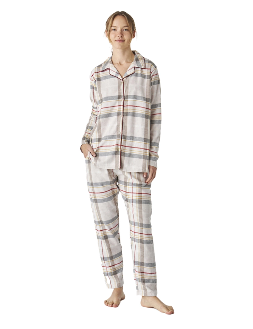 J And J Brothers - Pijama feminino de manga comprida JJB3