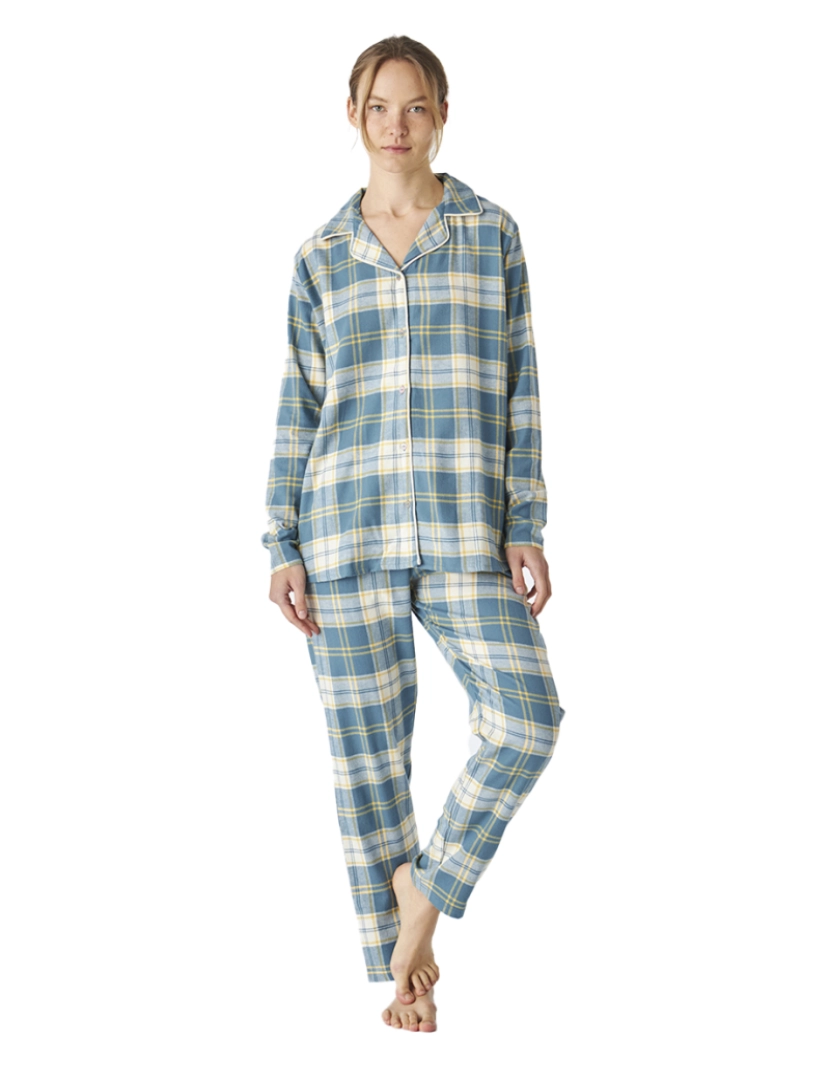 J And J Brothers - Pijama feminino de manga comprida JJB3