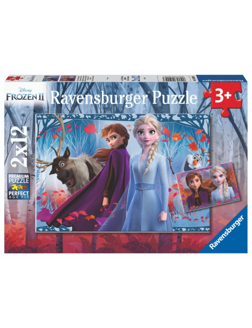 Ravensburger - Dois quebra-cabeças de 12 peças - Frozen