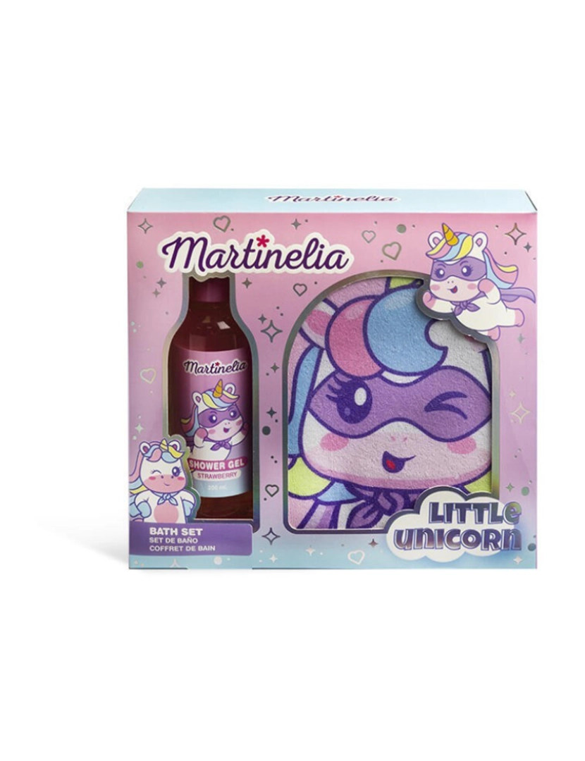 Martinelia - CONJUNTO DE BANHO MARTINELIA LITTLE UNICORN COM LUVA DE BANHO