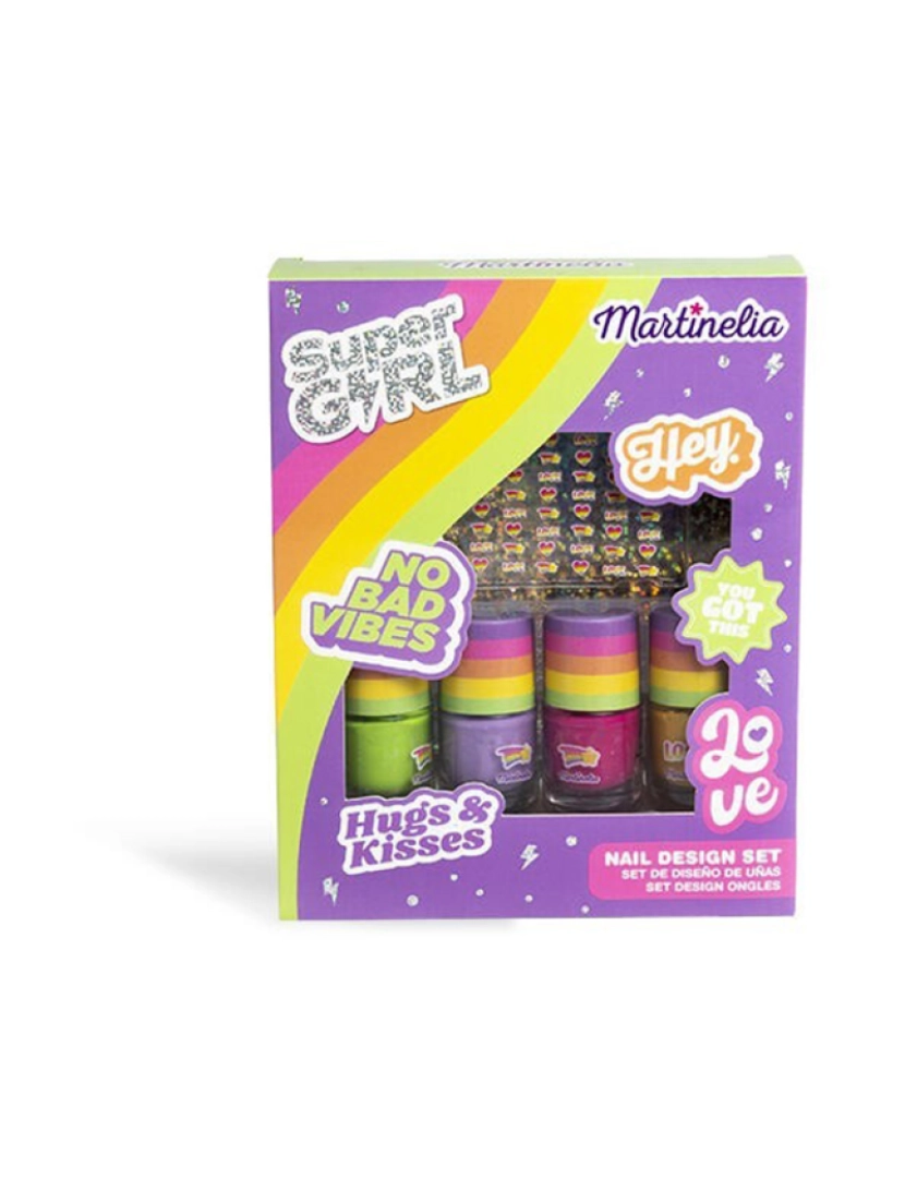 Martinelia - CONJUNTO DE DESIGN DE UNHAS MARTINELIA SUPER GIRL