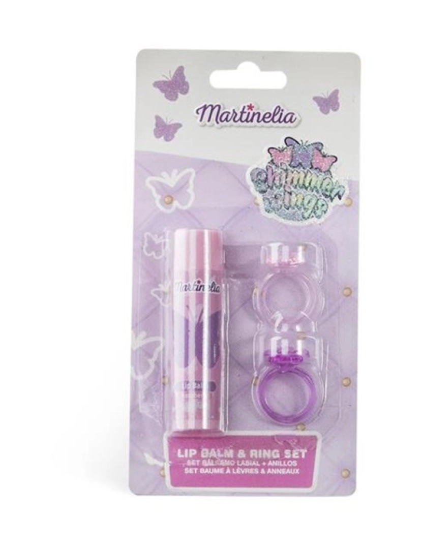 Martinelia - MARTINELIA SHIMMER WINGS Bálsamo labial e conjunto de anéis